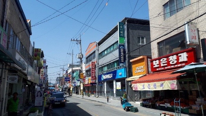 충북 보은군이 전선지중화 사업을 할 보은읍 시가지(제공:News1)
