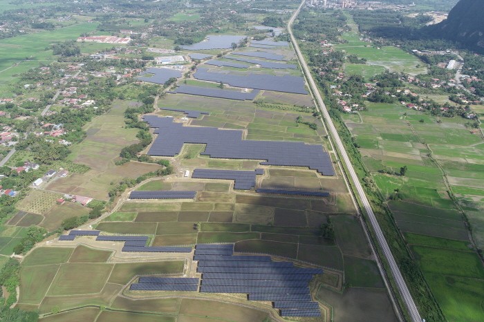 말레이시아 48MW 태양광 발전소 전경(제공:한화에너지)